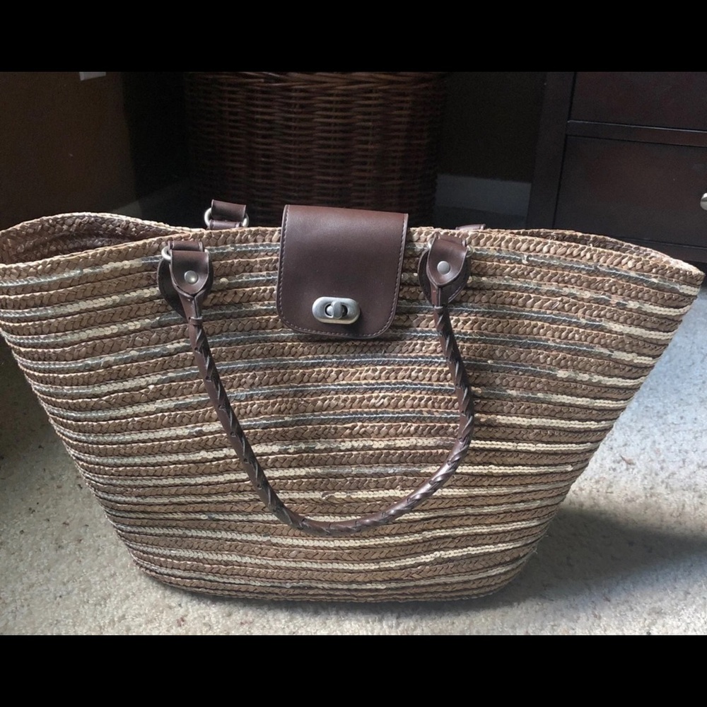 Large straw bag